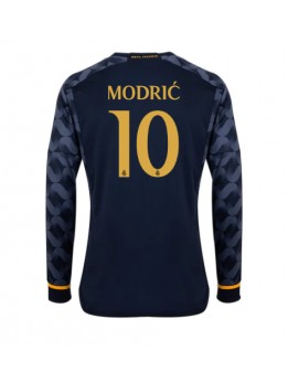Moški Nogometna dresi replika Real Madrid Luka Modric #10 Gostujoči 2023-24 Dolgi rokav